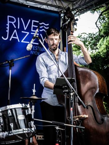 Photo du concert Lucho Pellegrini Swingin'Drums à Rive Jazzy 2025, crédit : Rive Jazzy / Alessandro Palmieri