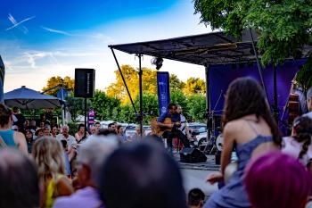 Photo du concert Lucho Pellegrini Swingin'Drums à Rive Jazzy 2025, crédit : RJ-Palmieri Alessandro 